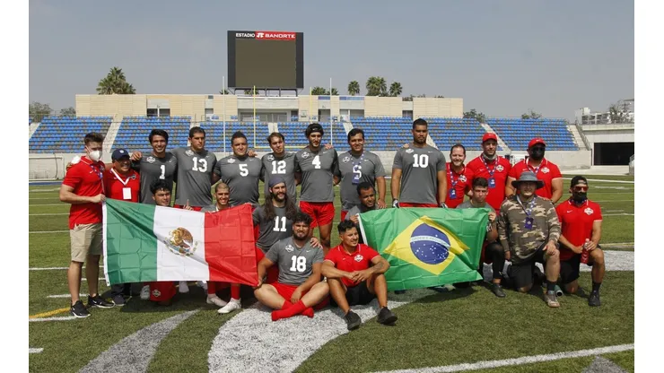Participantes del primer NFL International Combine México 2021.