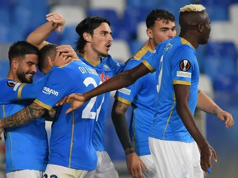 Chucky Lozano salió y Napoli goleó por la Europa League