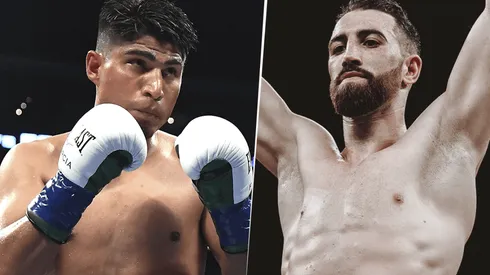 Mikey Garcia vs. Sandor Martin en un combate de exhibición (Foto: Getty Images).