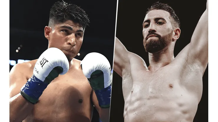 Mikey Garcia vs. Sandor Martin en un combate de exhibición (Foto: Getty Images).