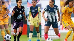 Las 5 futbolistas con más partidos en la Liga MX Femenil.