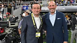 Mikel Arriola y Don Garber, artífices de la alianza Liga MX y MLS.