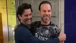 El encuentro entre Santiago Solari y Zague.