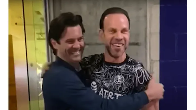 El encuentro entre Santiago Solari y Zague.