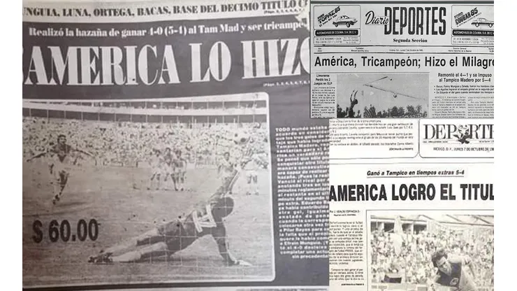 Testimonios del periódico ESTO de la coronación del América en el PRODE 85.
