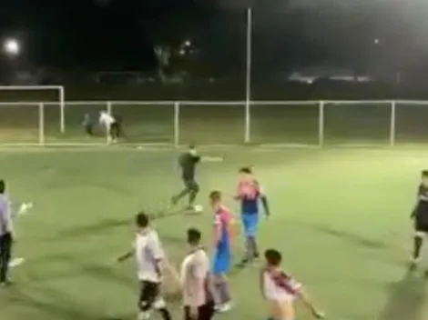 Imágenes sensibles: Balazos en liga llanera de la CDMX