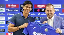 José Juan Macías, en su presentación con Getafe