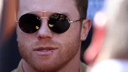 Canelo Álvarez recibió el apoyo de su mamá.