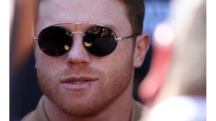 Canelo Álvarez recibió el apoyo de su mamá.