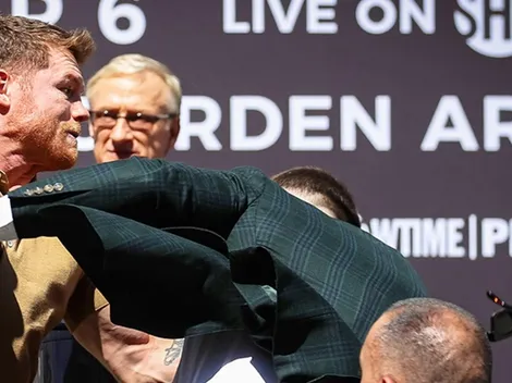 El golpe de Canelo Álvarez que pudo costarle una fortuna a Caleb Plant