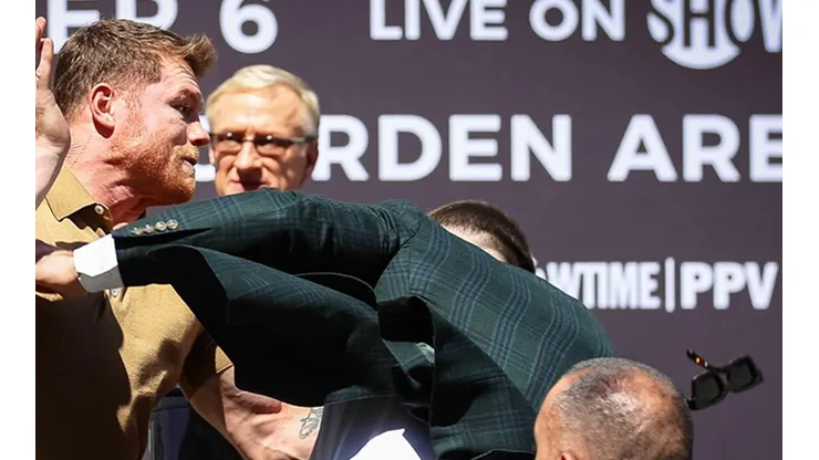 El golpe de Canelo Álvarez que pudo costarle una fortuna a Caleb Plant