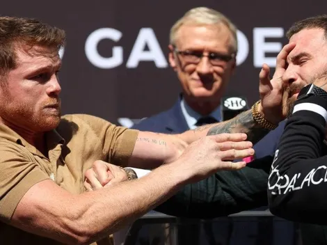 Periodistas y fanáticos estallan con el cruce entre Canelo Álvarez y Caleb Plant