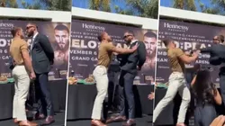 Canelo Álvarez y Caleb Plant iniciaron su combate anticipadamente