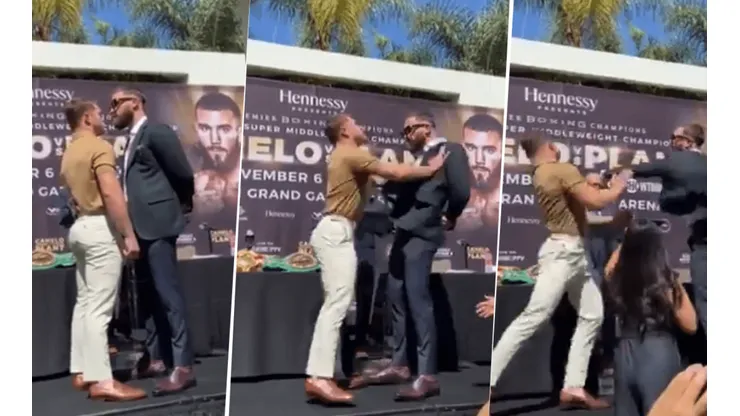Canelo Álvarez y Caleb Plant iniciaron su combate anticipadamente