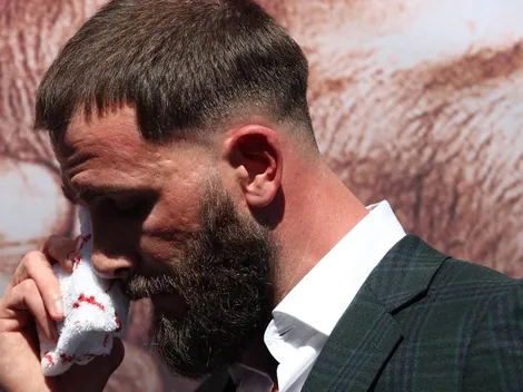 Así es el duro corte que le provocó Canelo Álvarez a Caleb Plant