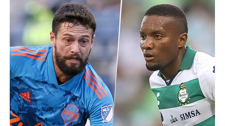 Seattle Sounders vs. Santos Laguna por la semifinal de la Leagues Cup 2021. (Getty Images)