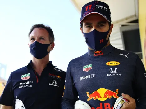 Checo Pérez y Christian Horner protestaron la sanción de Monza