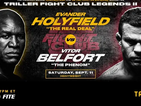 Evander Holyfield vs Vitor Belfort: Cartelera completa del Club de las Leyendas