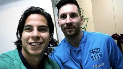 Diego Lainez conoció a Lionel Messi en 2019.
