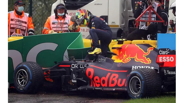 Sergio Pérez y un GP de Bélgica para olvidar.