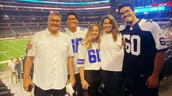 Familia de Isaac Alarcón lo apoya en la pretemporada de los Cowboys