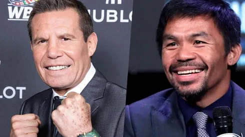 Chávez y Pacquiao se encontraron en Las Vegas.