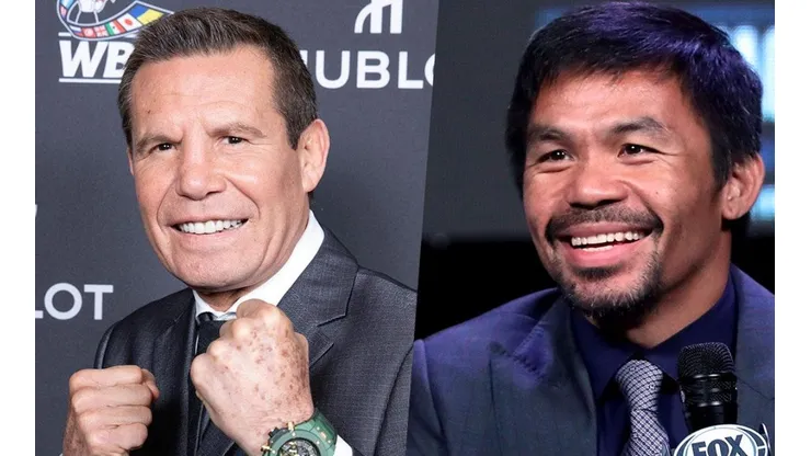 Chávez y Pacquiao se encontraron en Las Vegas.