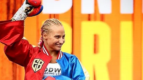 Las fotos del esperado encuentro entre La Bombardera Rubia y Dillian Whyte