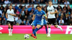 Andrés Guardado reapareció con el Betis ante el Derby County.