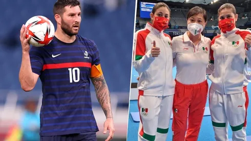 Encuentro para el recuerdo: Gignac se tomó una foto con las clavadistas mexicanas