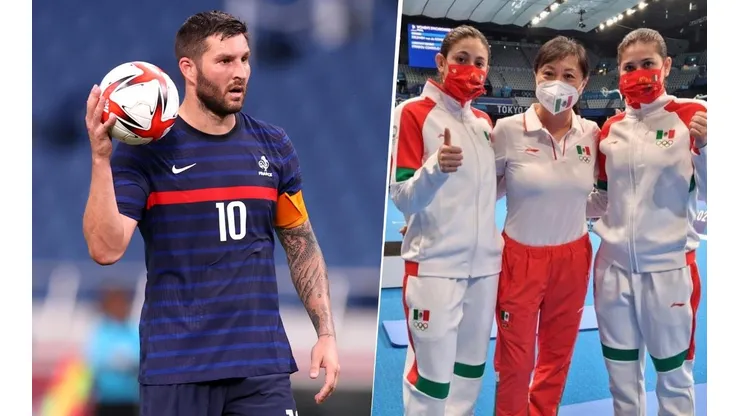 Encuentro para el recuerdo: Gignac se tomó una foto con las clavadistas mexicanas