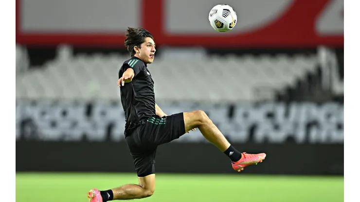 Alan Cervantes fue uno de los hombres de refresco en el juego ante Honduras.