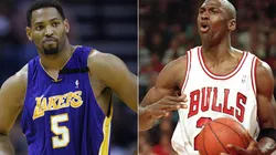 Robert Horry y Michael Jordan