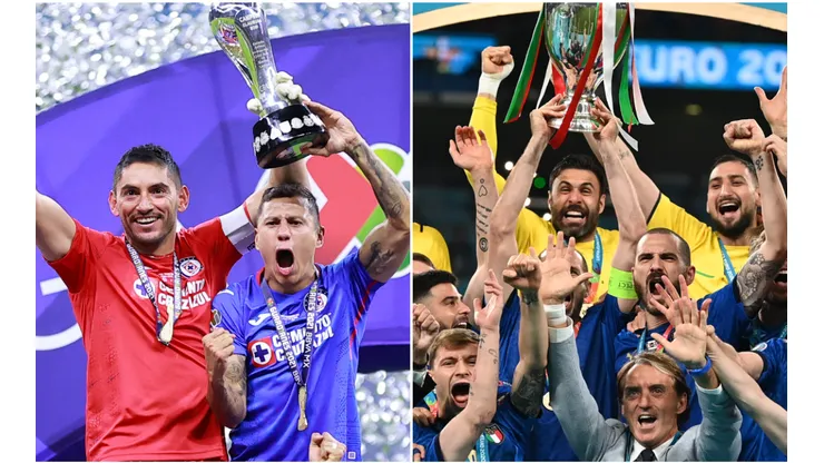 Cruz Azul celebró a Italia campeón de la Eurocopa 2021.