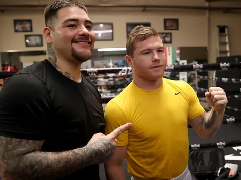 En pleno entrenamiento, Canelo Álvarez le llamó la atención a Andy Ruiz
