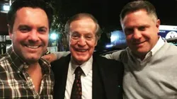 José Ramón Fernández y sus hijos José Ramón y Juan Pablo.