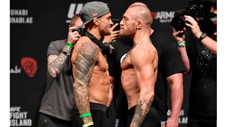 Dustin Poirier y Conor McGregor se enfrentan el próximo sábado. (Foto: Getty)