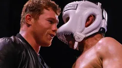 Reynoso no ocultó su emoción ante las palabras de Chávez sobre Canelo. (Foto: Getty)