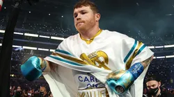 Canelo Álvarez durante su última pelea ante Billy Joe Saunders.