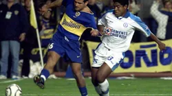 Melvin Brown contra Marcelo Delgado en La Bombonera. (Foto: JamMedia)