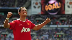 Chicharito Hernández en el Manchester United.