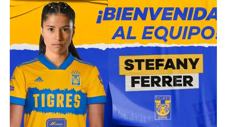 Stefany Ferrera, primera extranjera de Tigres y de la Liga MX Femenil.