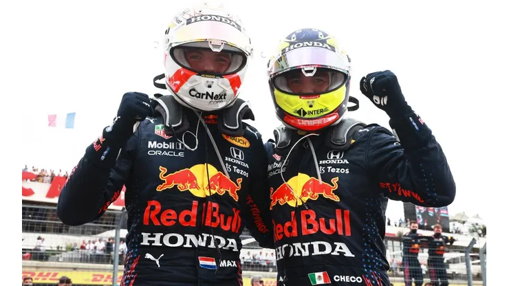 Checo Pérez y Max Verstappen, de gran temporada 2021.
