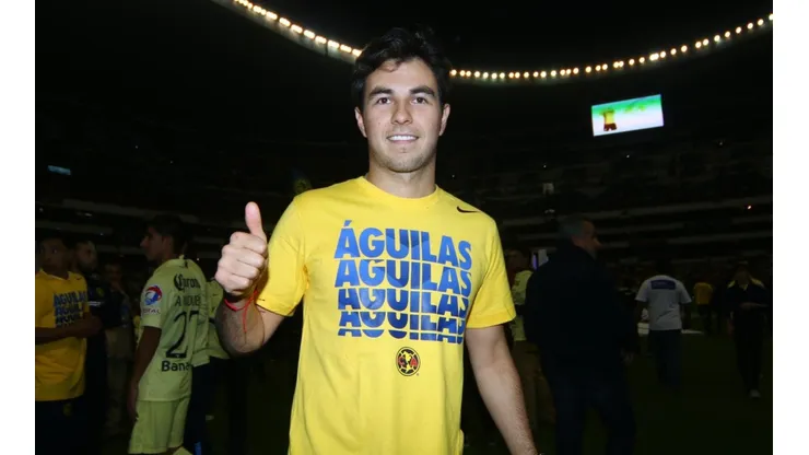 Sergio Pérez, piloto Red Bull y aficionado de Las Águilas.