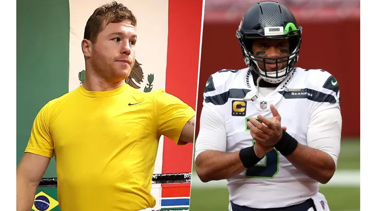 Canelo Álvarez y Russell Wilson comparten experiencias en una campaña por el Día del Padre