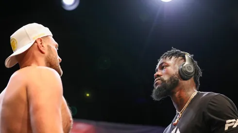 Así fue el cara a cara entre Tyson Fury y Deontay Wilder. (Foto: Getty)