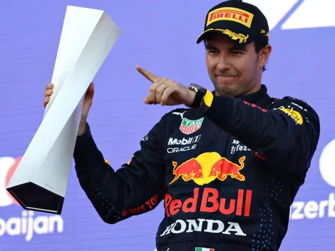 El íntimo festejo de Checo Pérez después de coronarse en el Gran Premio de Bakú