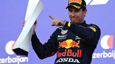 Sergio Pérez festejó con su familia el GP de Bakú.