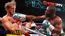 Logan Paul y Floyd Mayweather se enfrentaron en Miami. (Getty Images)