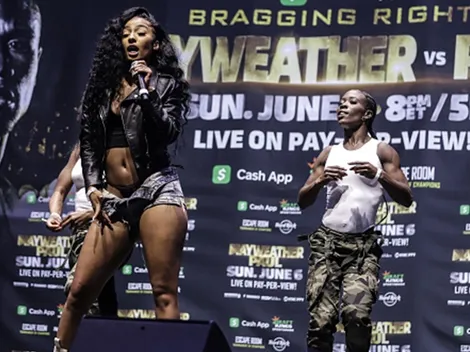 Rubi Rose, la encargada de robarse el show del pesaje de Mayweather vs Logan Paul